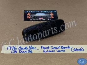 OEM 1971 1972 1973 1974 1975 1976 Cadillac Deville Calais 1971 1972 1973 1974 1975 1976 1977 1978 Eldorado FRONT SEAT BACK RELEASE LEVER HANDLE KNOB - BLACK #9836756/#9836755